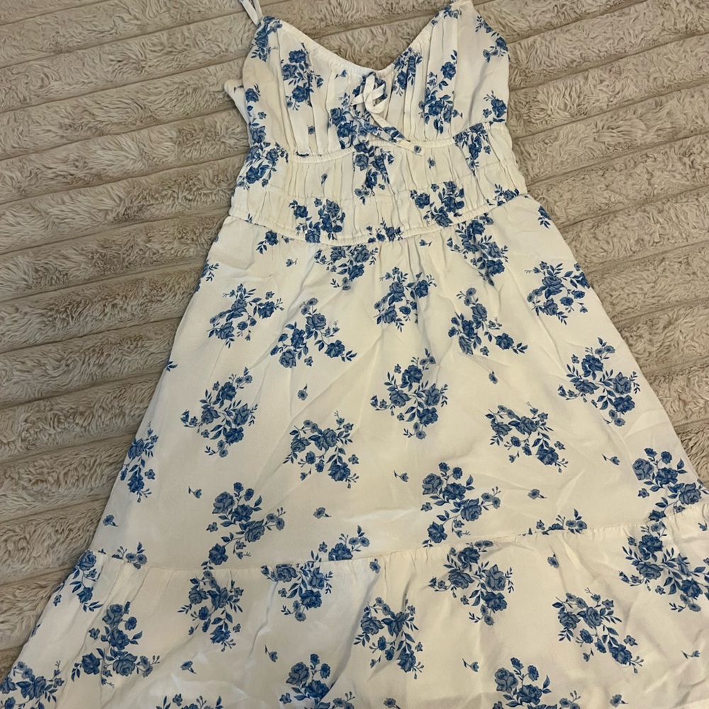 Hollister Blue Floral Mini Dress